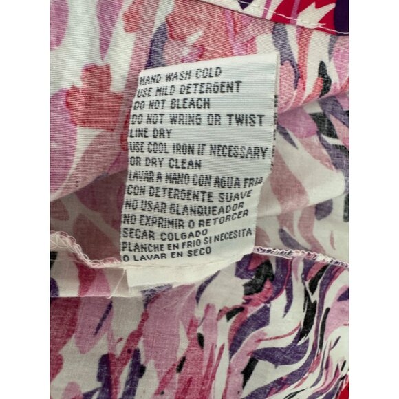 Pink Purple Painted Print Cotton Sundress Size 20W 2X Summer Dress Plus Size New - Picture 6 of 7